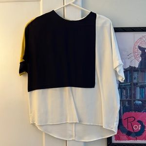 Never been worn Topshop colorblock top. Size 2